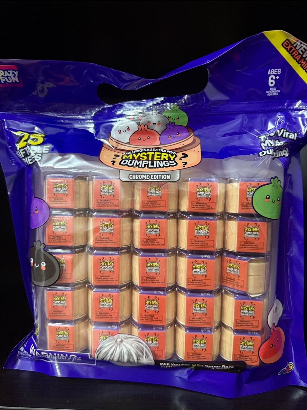(25 pack) Extra Mini Dumpling (Chrome Edition) The Viral Mystery Dumpling!